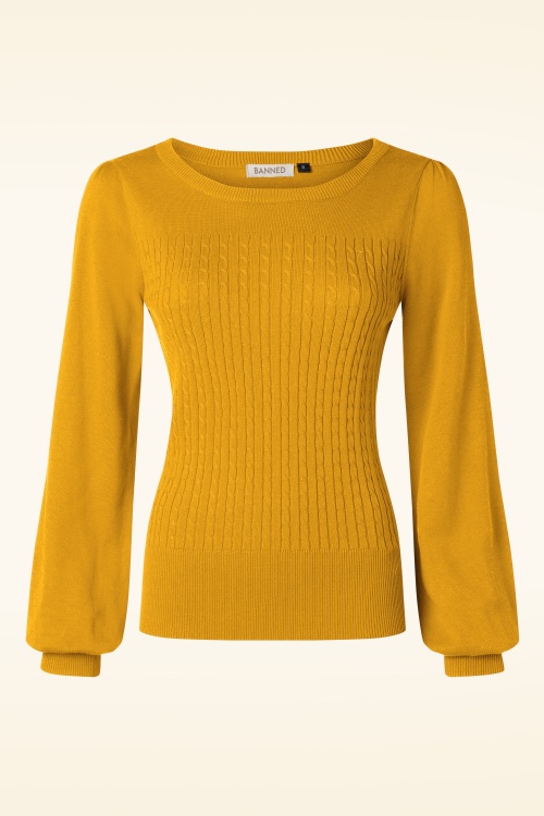 Banned Retro - Una jumper in bordeauxrood