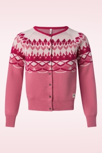 Blutsgeschwister - Happy Heritage cardigan in Nostalgic Island Pink