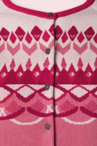 Blutsgeschwister - Happy Heritage cardigan in Nostalgic Island Pink 2