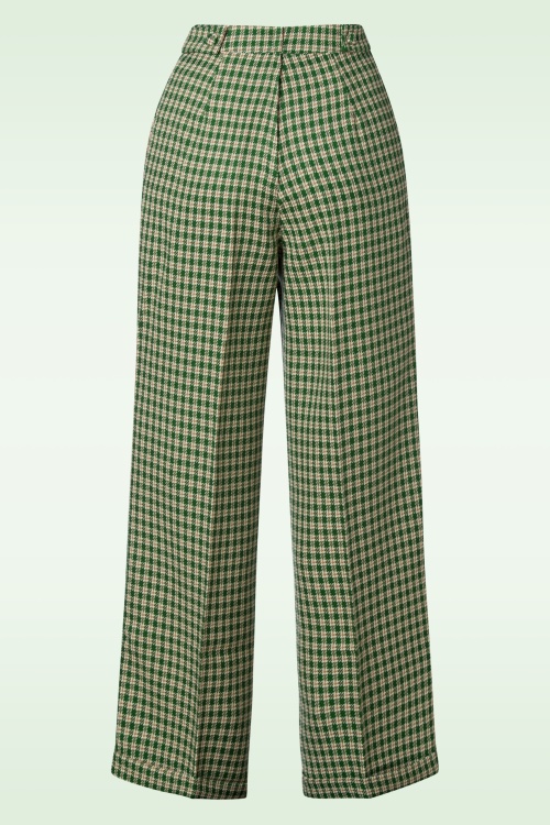 Banned Retro - Ruby Check pantalon in groen 3