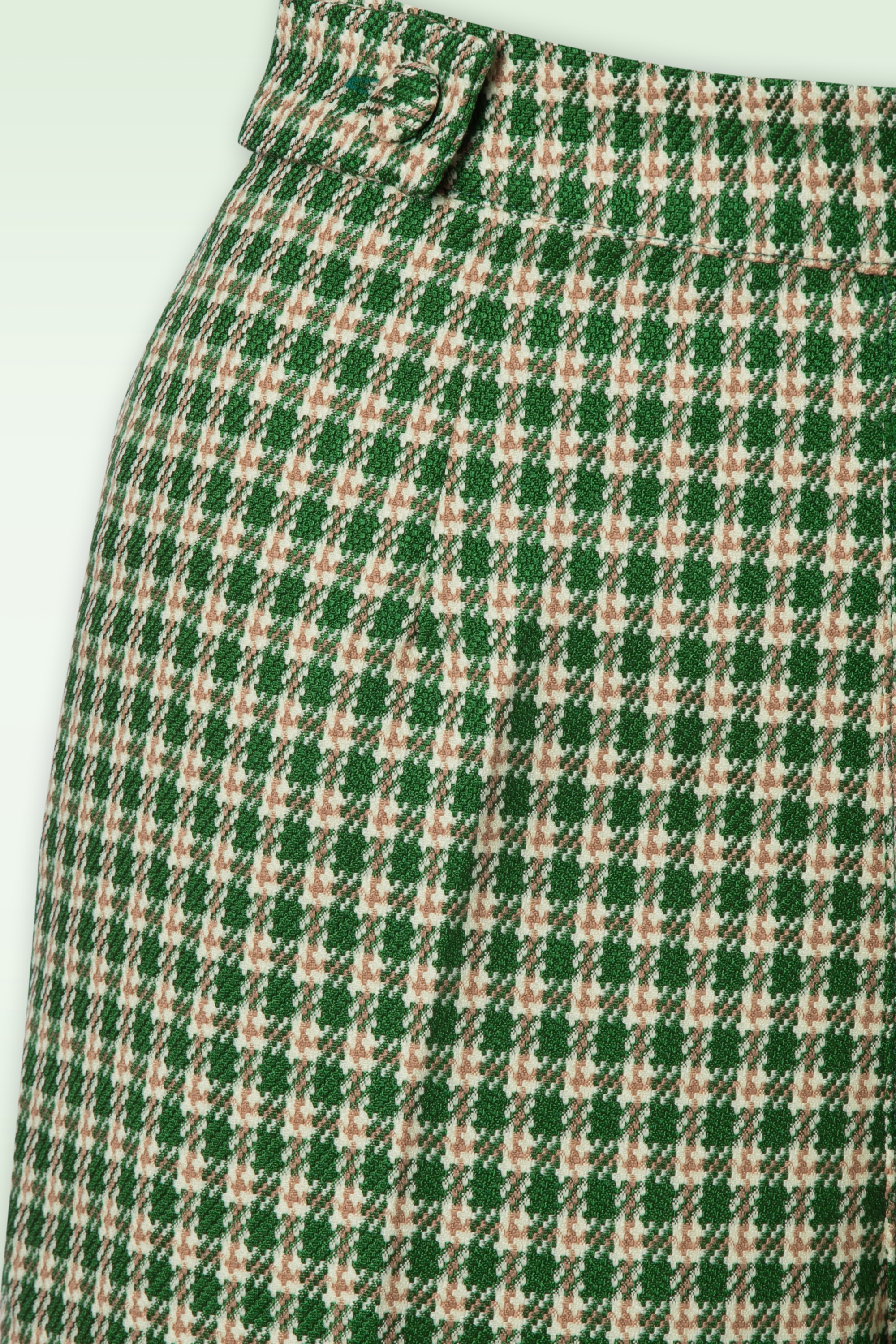 Banned Retro - Ruby Check pantalon in groen 2