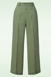 Banned Retro - Ruby Check pantalon in groen