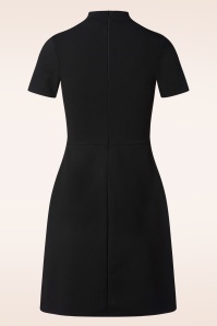 Vintage Chic for Topvintage - Topvintage exclusive ~ Tammy a-lijn jurk in zwart 3