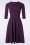 Vintage Chic for Topvintage - Leah swing jurk in aubergine