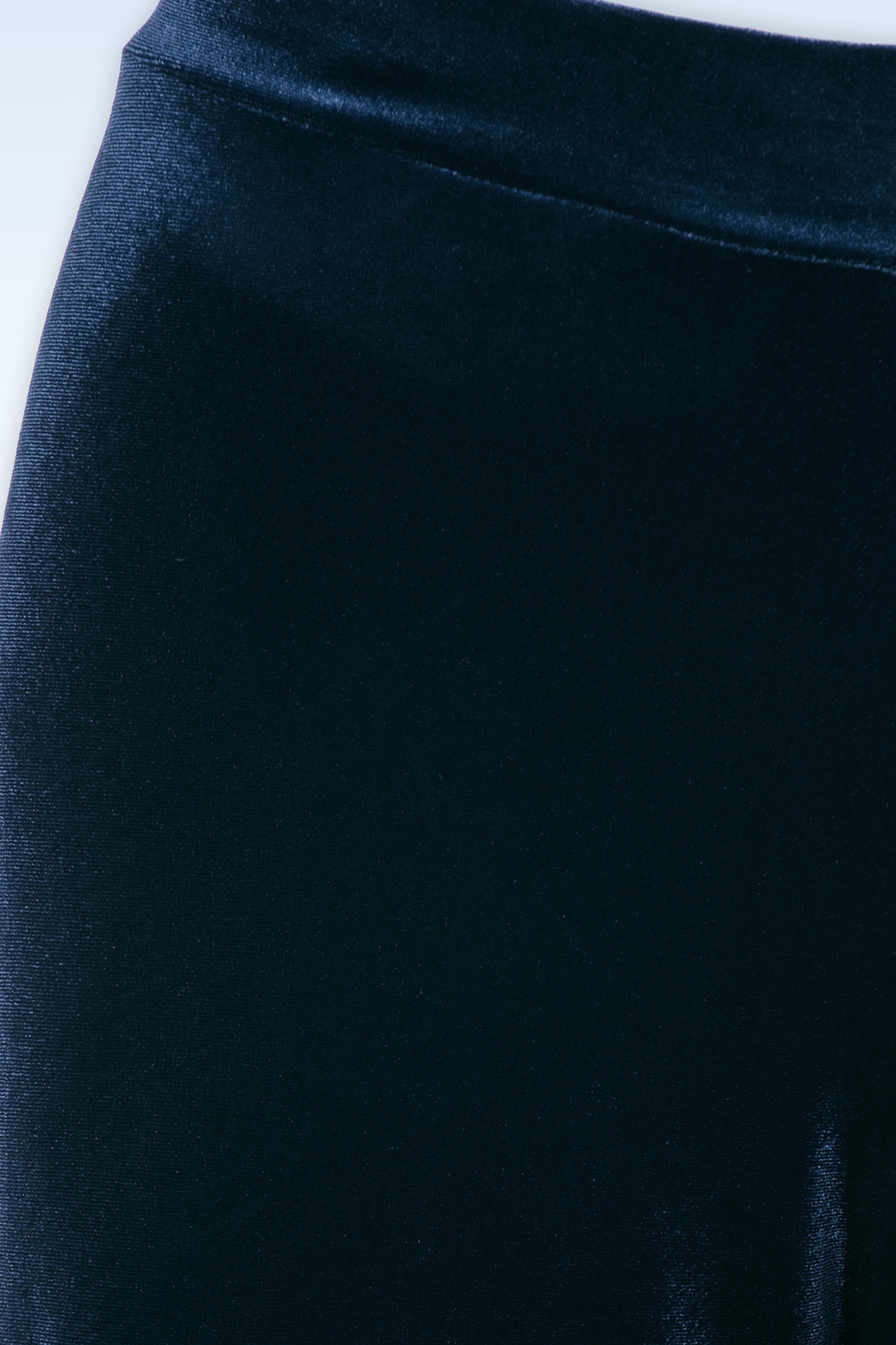 Vintage Chic for Topvintage - Victoria Velvet broek met rechte pijpen in navy 2