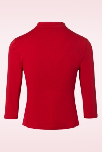 Banned Retro - Emily Peek a Boo Top in rood 4