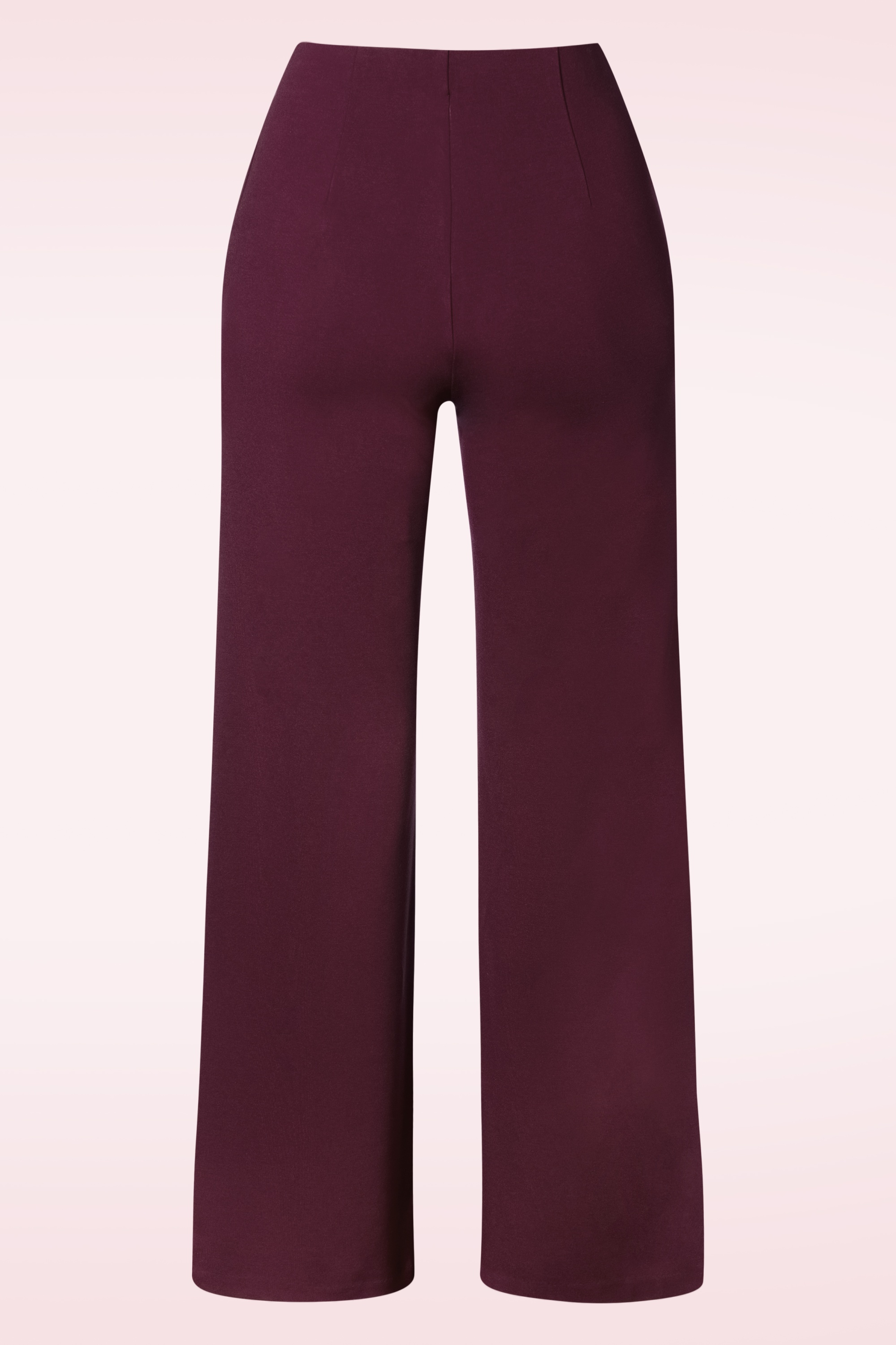 Surkana - Emilia pantalon met hoge taille in merlot 3