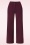 Surkana - Emilia pantalon met hoge taille in merlot