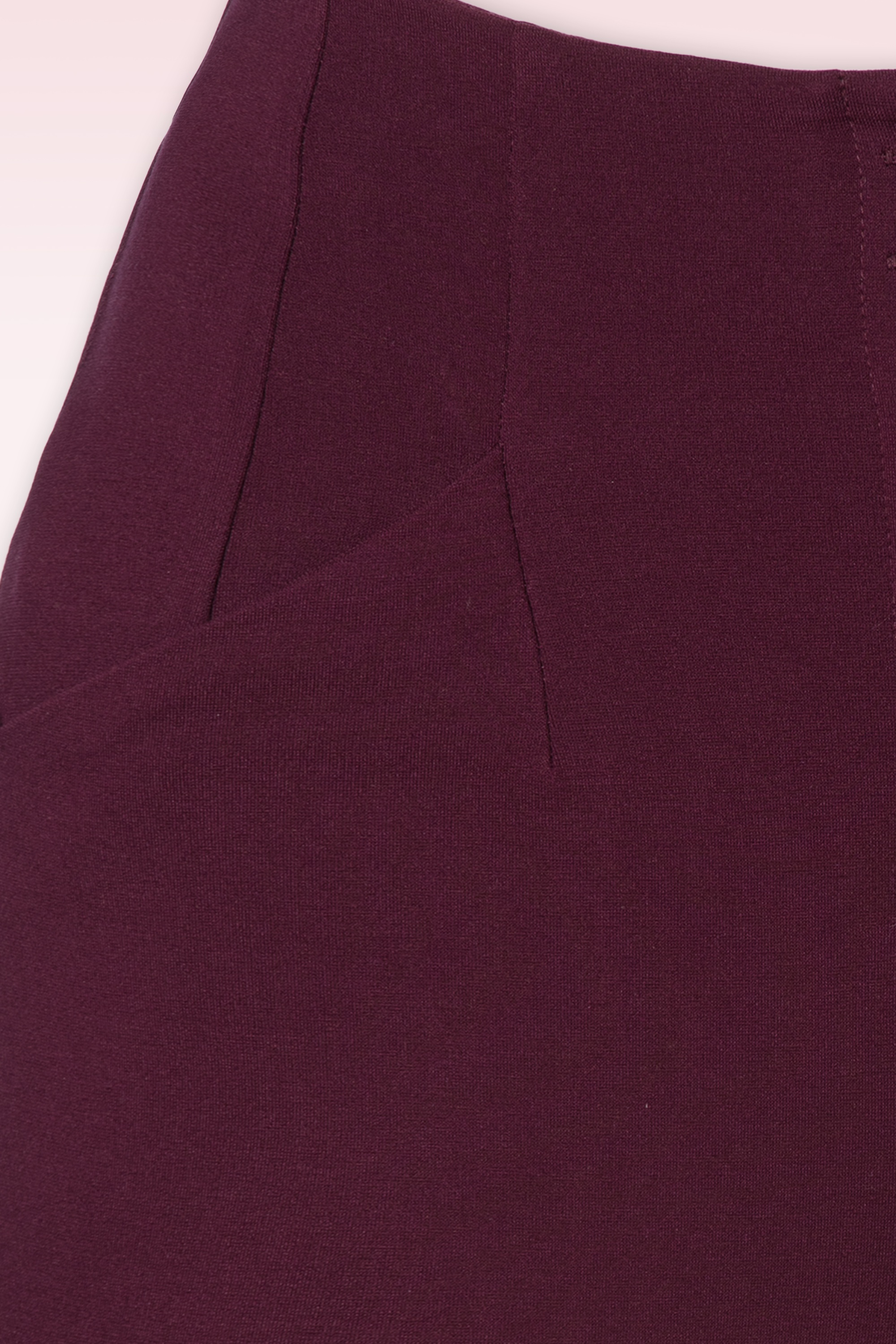 Surkana - Emilia pantalon met hoge taille in merlot 2