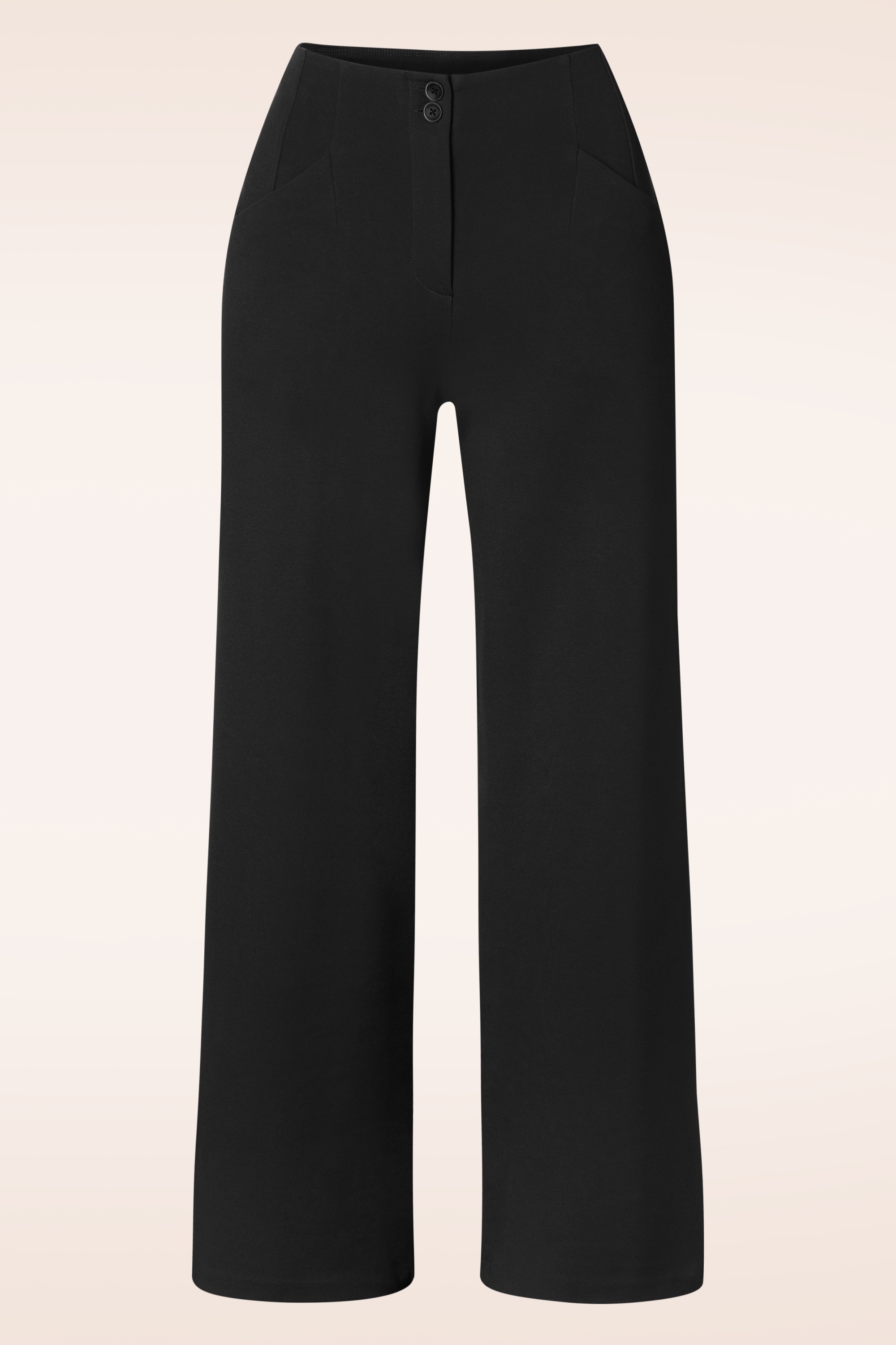 Surkana - Emilia pantalon met hoge taille in zwart