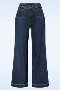 Surkana - Ryann jeans broek in diepblauw