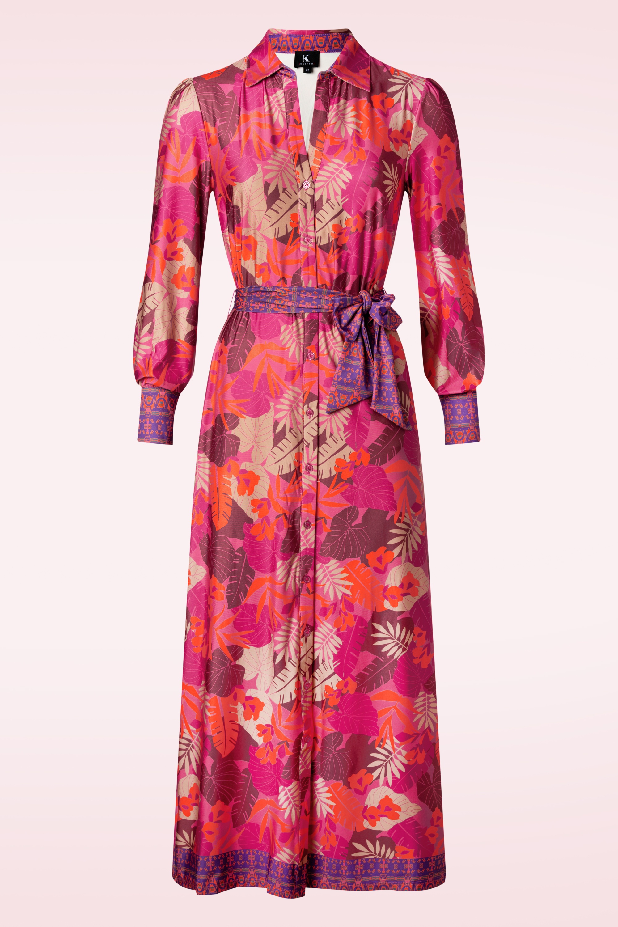 K Design Paula Polo Maxi Dress in Pink Shop at Topvintage