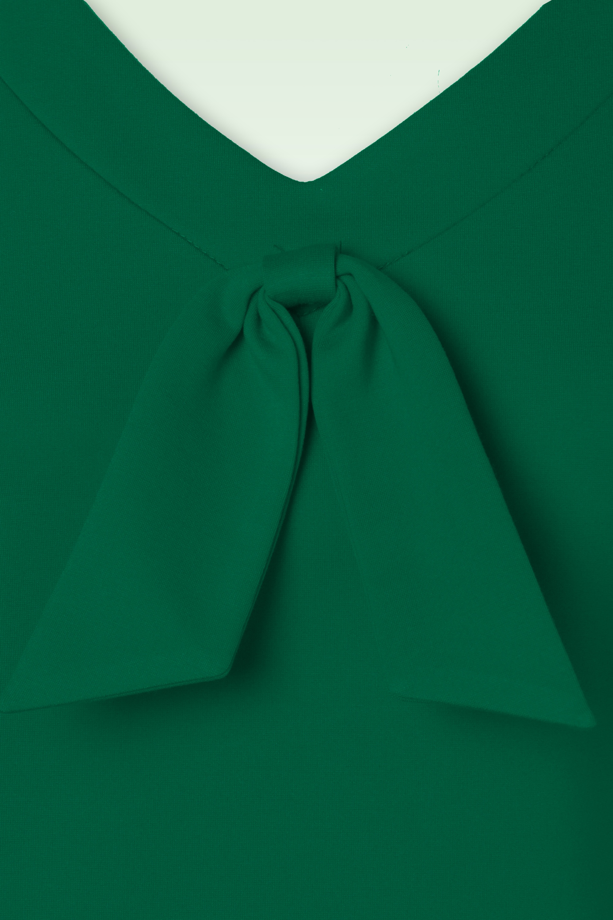 Vixen - Bow jersey top in groen 2