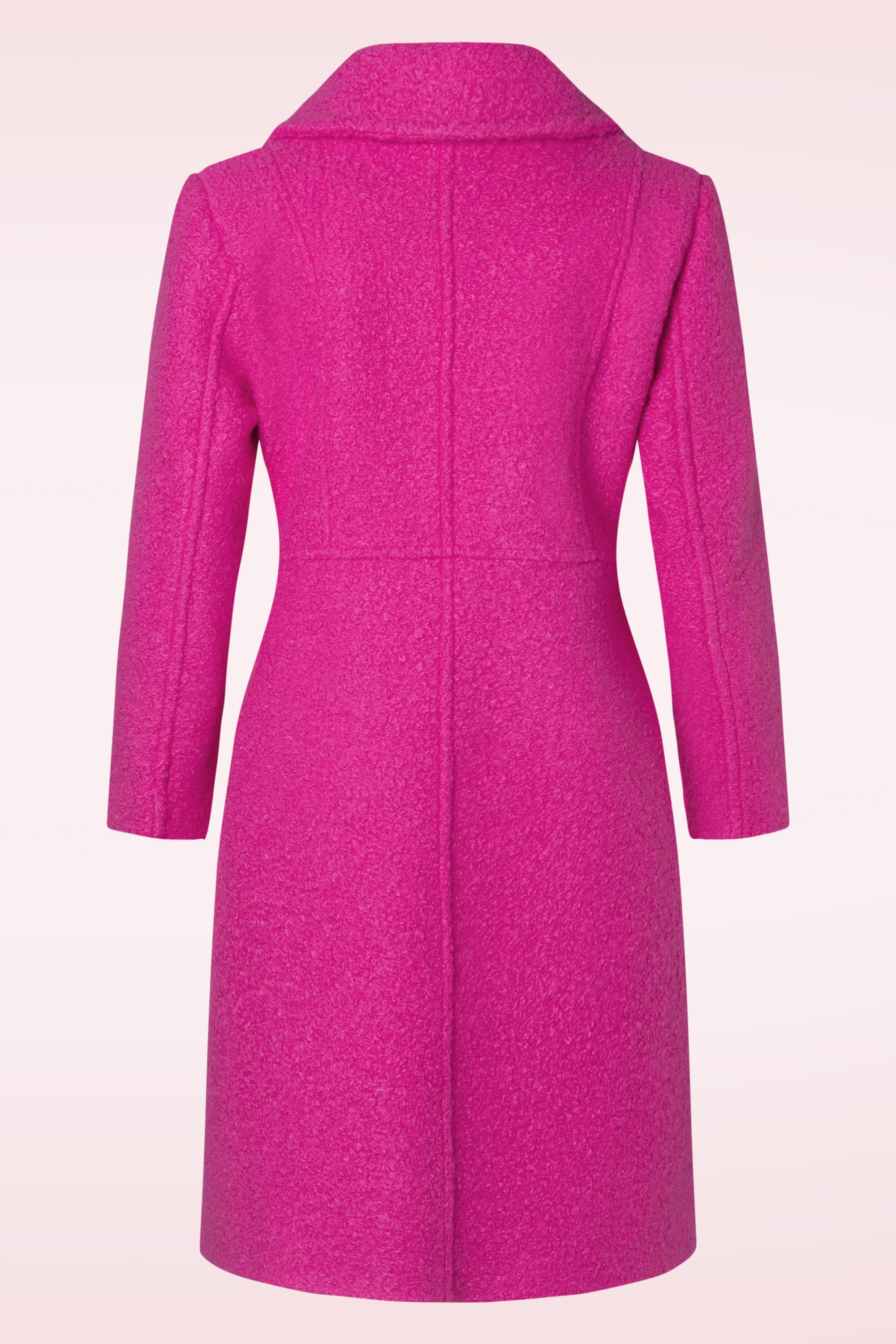 Fuschia pink wool coat online