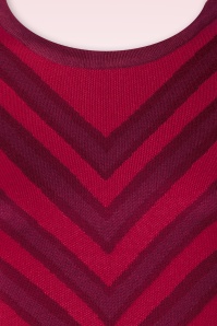 Vixen - V Pattern trui in rood 2