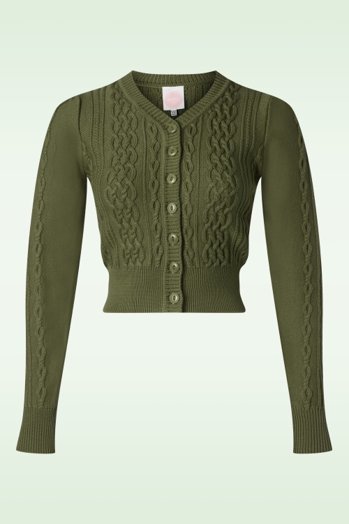 Emmy Design - The Ice Breaker cardigan in bosgroen