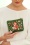 Powder - Velvet Embroidered Toadstool pouch met rits