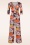 Vintage Chic for Topvintage - Cassie Bamboo Print jumpsuit in multi