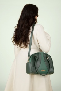 Vixen - Retro Style Bowling tas in groen 2