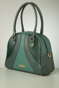 Vixen - Retro Style Bowling tas in groen 3