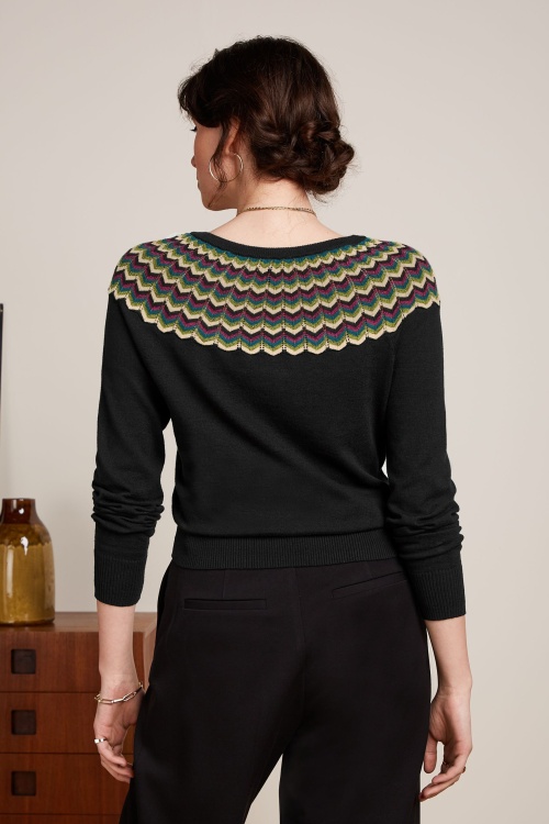 King Louie - Andie Woogie top in zwart 4