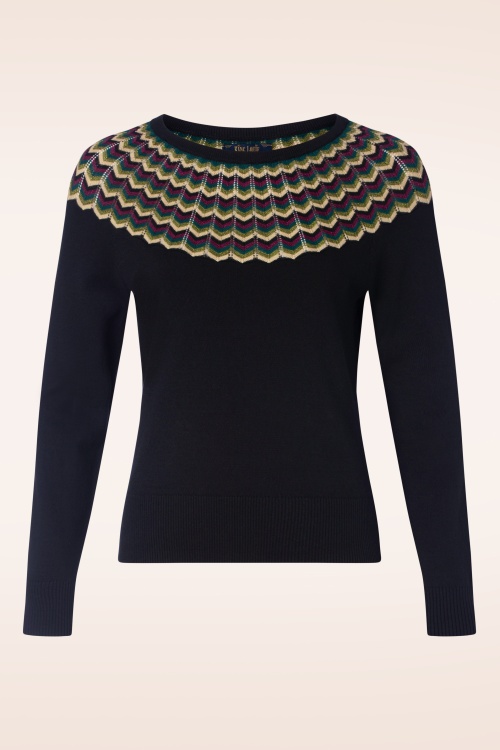 King Louie - Andie Woogie top in zwart 2