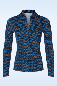 Surkana - Sara blouse in blauw