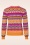 Surkana - Jacqueline jacquard jumper in oranje en multi 3