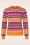 Surkana - Jacqueline jacquard jumper in oranje en multi