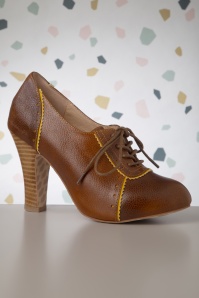 Lola Ramona ♥ Topvintage - June Moment in Time shoe booties in bruin 4