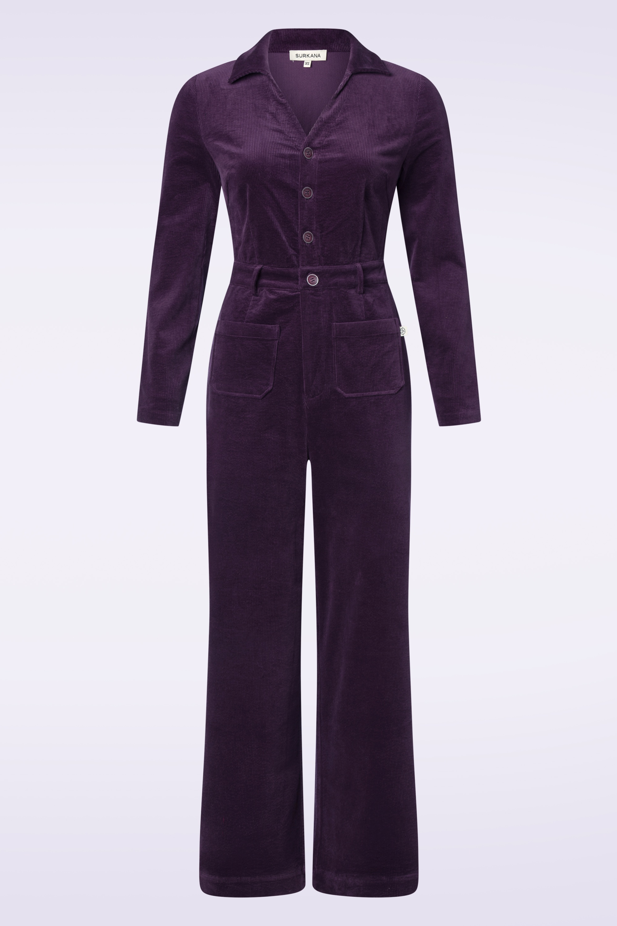 Surkana - Margot rib jumpsuit in paars