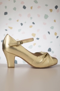 Lola Ramona ♥ Topvintage - Ava Reminisce pumps in warm goud 2