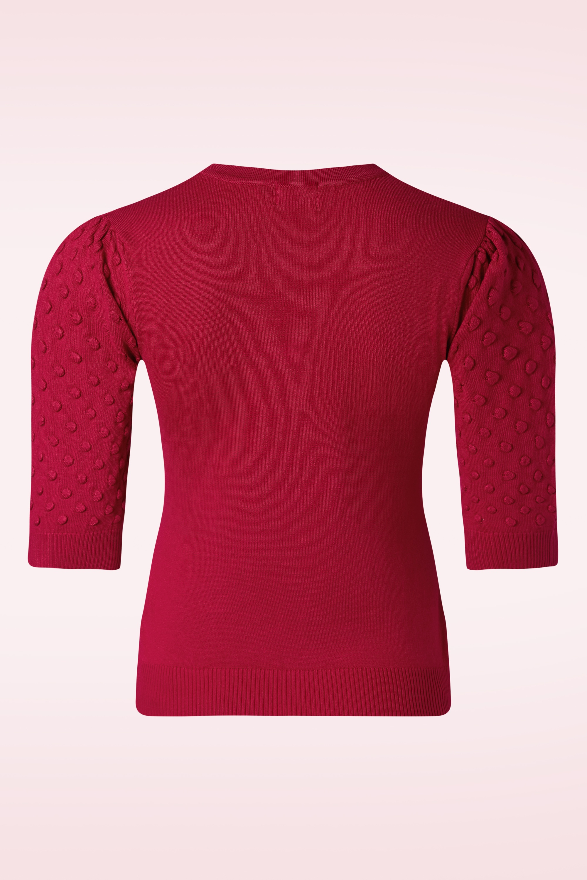 Topvintage Boutique Collection - Milly gebreide top in rood 5