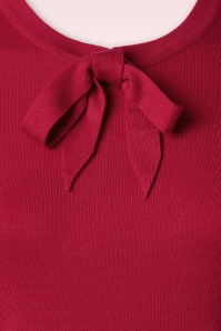 Topvintage Boutique Collection - Milly Gestricktes Top in Rot 4