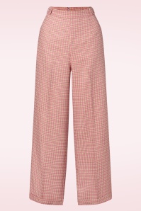 Banned Retro - Ruby Check pantalon in roze 2