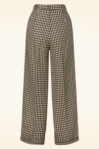 Banned Retro - Ruby Check pantalon in zwart  4