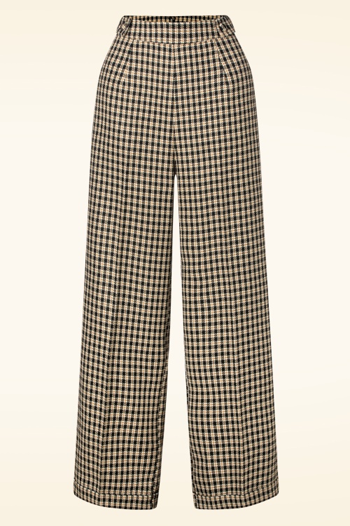 Banned Retro - Ruby Check pantalon in zwart  2