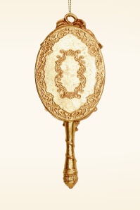 HD Collection - Hand Mirror kerst ornament in goud 2