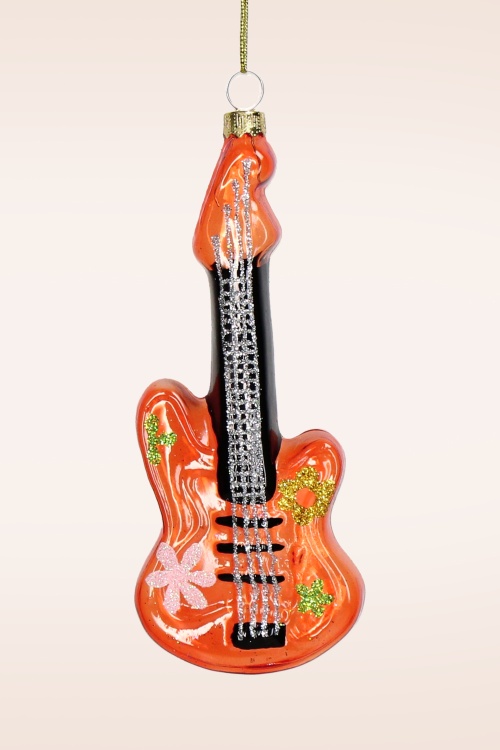 HD Collection - Retro Guitar kerst ornament