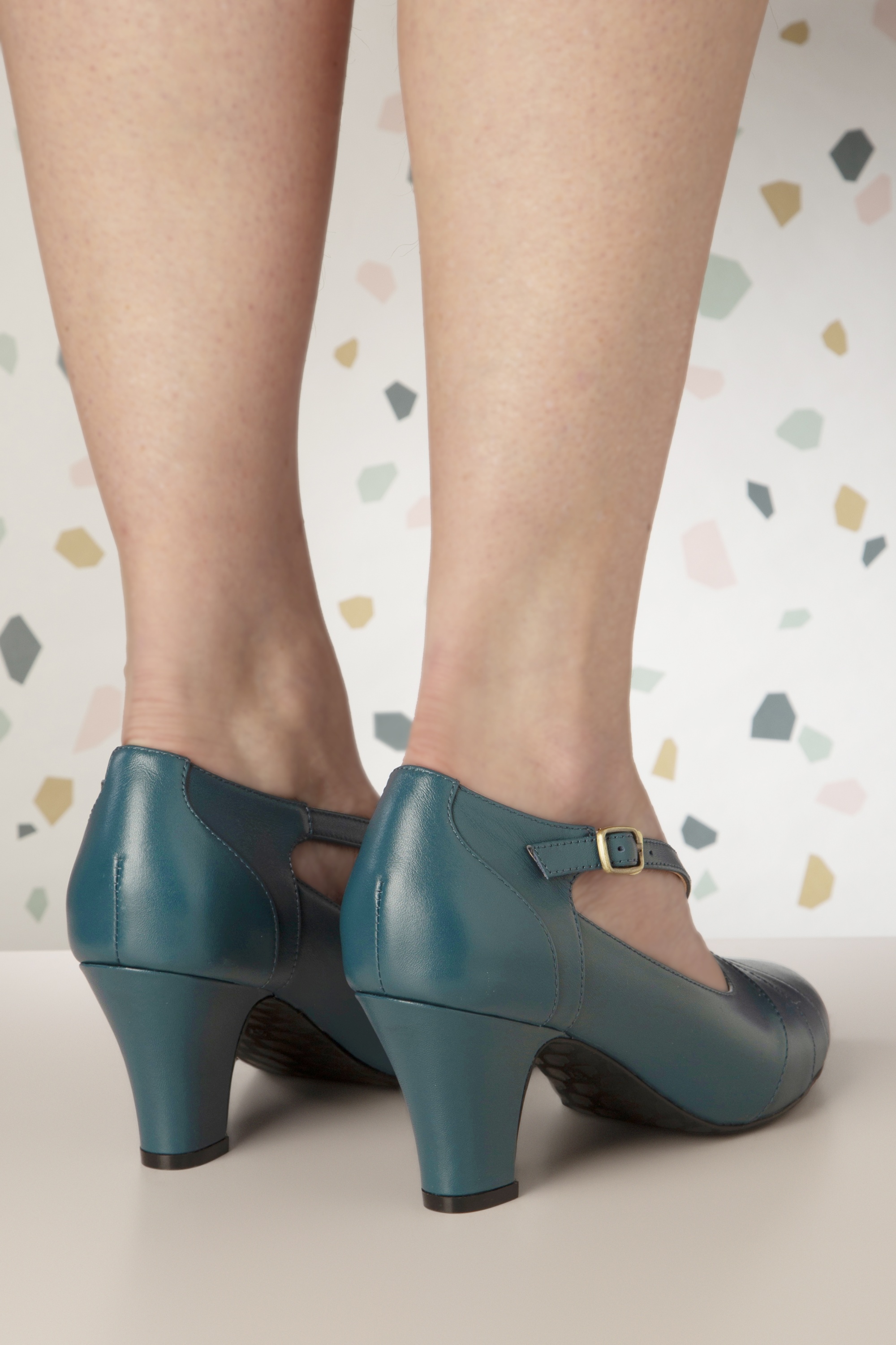 Lola Ramona ♥ Topvintage - Ava Forever pumps in tealblauw 4