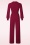 Very Cherry - Emmylou Jersey Crepe jumpsuit in donkerrood 3