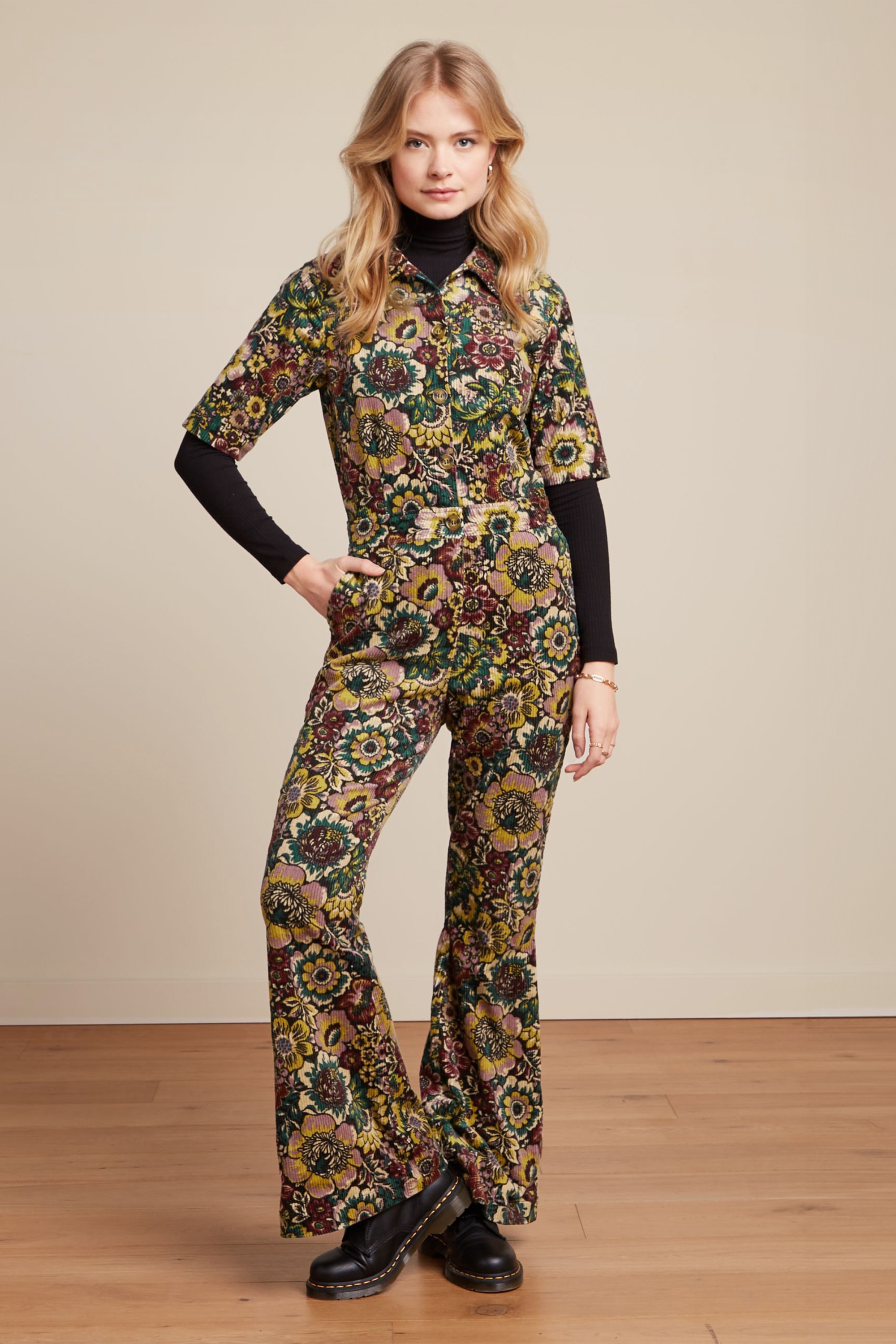 King Louie - Garbo Flare Tulsa jumpsuit in multi