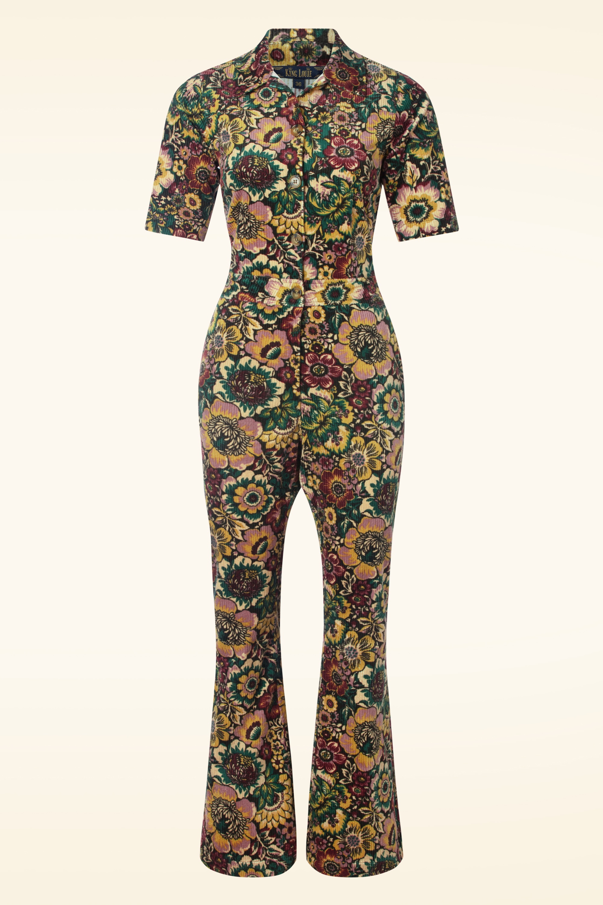 King Louie - Garbo Flare Tulsa jumpsuit in multi 2