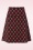 King Louie - Riley Jacquard border rok in Cabernet rood 2