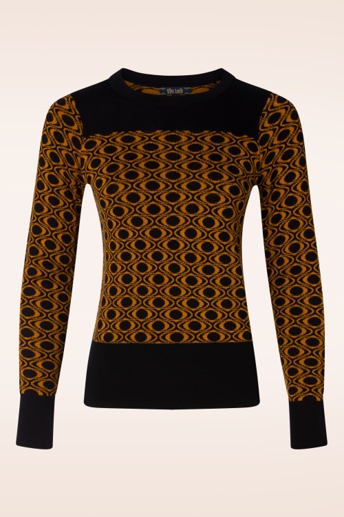 King Louie - Bella Ronettes top in zwart 2