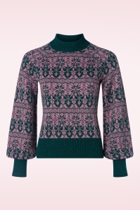 King Louie - Jeanie Duchess top in pine groen 2