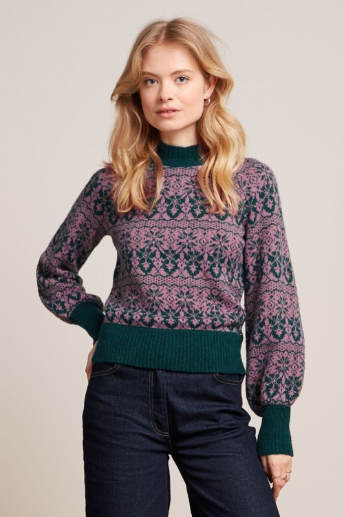 King Louie - Jeanie Duchess top in pine groen