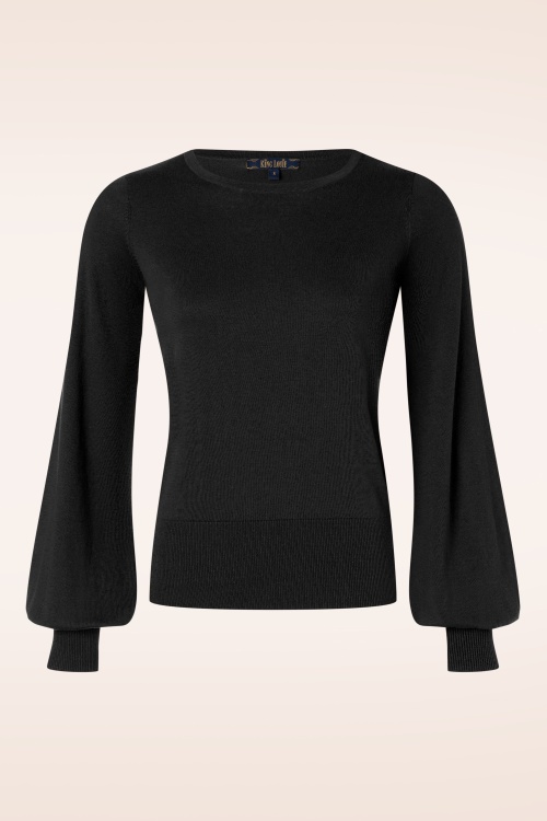 King Louie - Bell Sleeve Club top in zwart 2