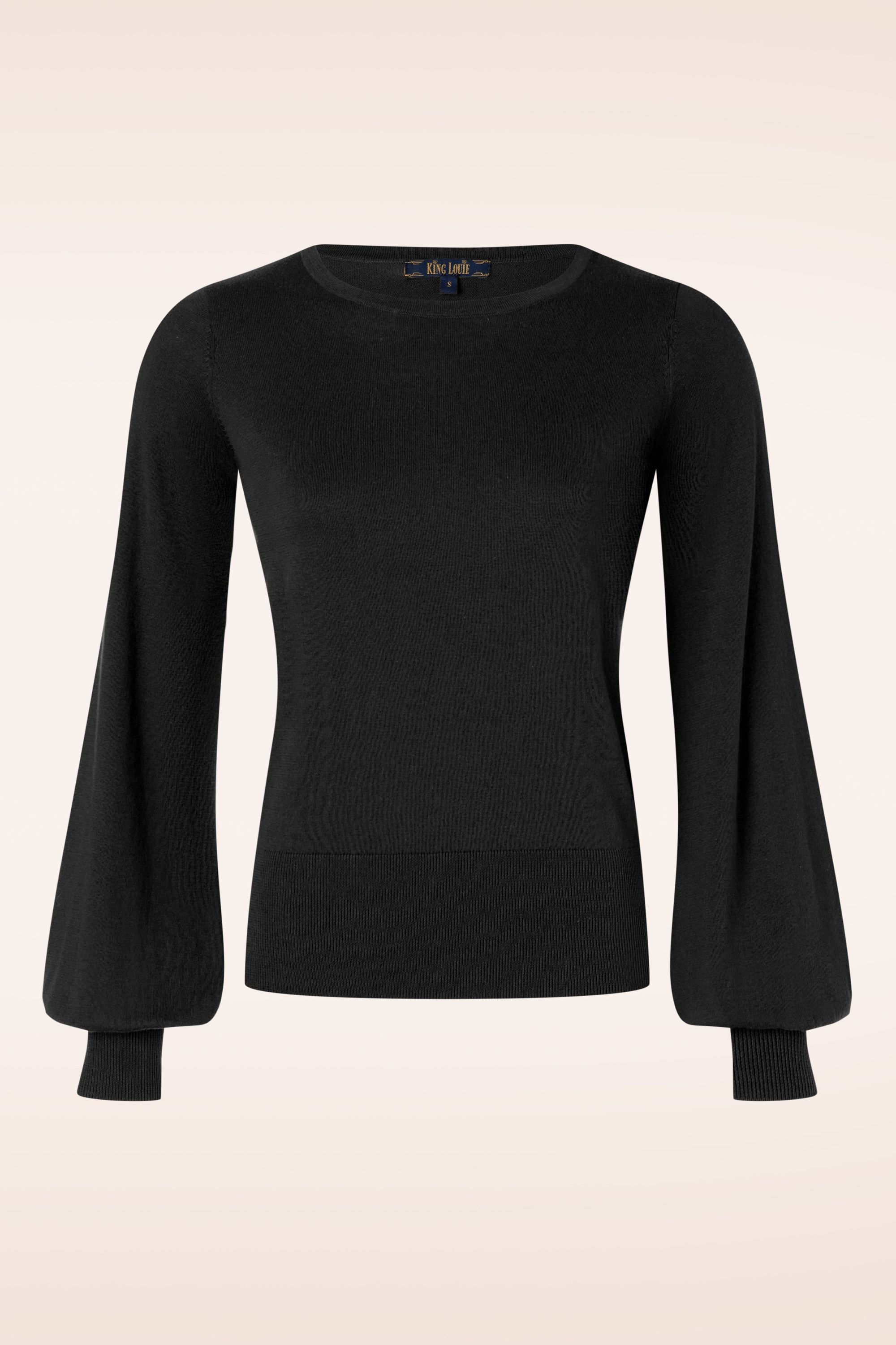 King Louie - Bell Sleeve Club top in zwart 2