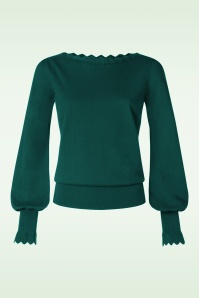 King Louie - Audrey Bell Club top in urban groen